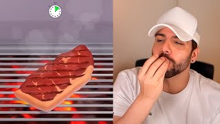 Testei um simulador de churrasco e fiz a melhor carne do mundo screenshot 3