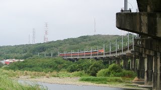 2019/11-(R20型)環島觀光列車迴送7031次,鳳山溪橋通過.