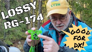 Lossy RG-174 cable is good for DX! Test in the park (and updated info in the description!)