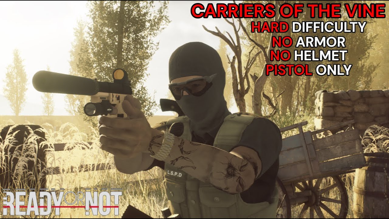 Carriers of the Vine - Hard Difficulty Pistol Only - no Damage Taken - no Armor no Helmet