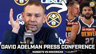 David Adelman Reflects On Jokic & Murrays Connection After Murrays 53Pts & Jokics 23-21-19 Night