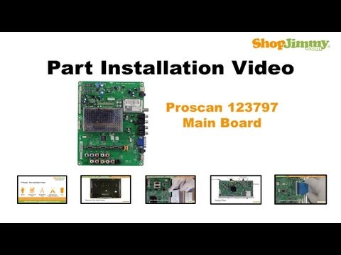 How to Replace Main Board in a Proscan LCD TV