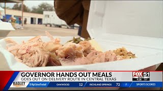 Governor Greg Abbott, Actor Matthew McConaughey among hundreds of volunteers delivering meals on Tha