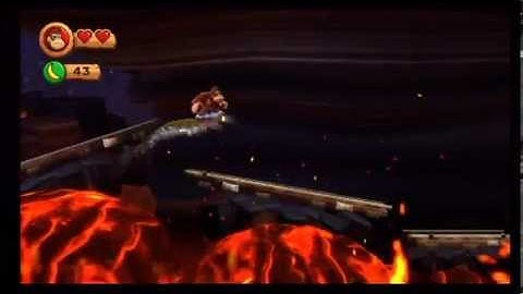 Donkey Kong Country Returns: 8-3 Roasting Rails