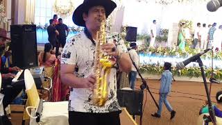 Neele neele ambar par Instrumental on Saxophone by SJ Prasanna (09243104505 , Bangalore) chords