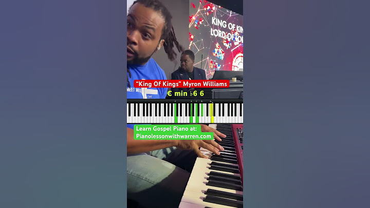 King Of Kings - Myron Williams (Gospel Piano Chords)