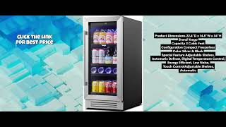 Yeego 15-Inch Beverage Refrigerator Review: 80-Can Mini Fridge with Glass Door – Built-In