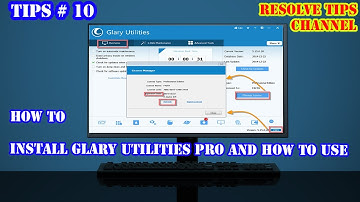 How to Install Glary Utilities Pro and How to use