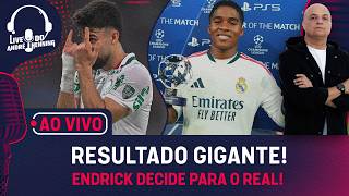 AO VIVO: PALMEIRAS VENCE O FLUMINENSE; FLAMENGO VISITA O ESTUDIANTES; ENDRICK DECIDE PARA O REAL!