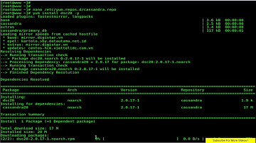How To Install Cassandra Distributed Database on Centos Linux 7.4