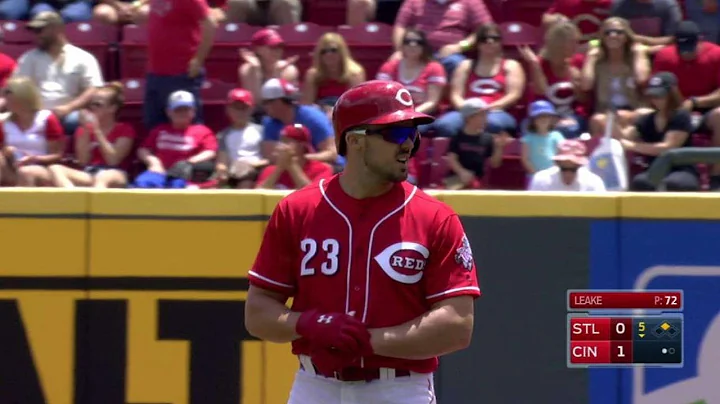 STL@CIN: Duvall opens the scoring with a double