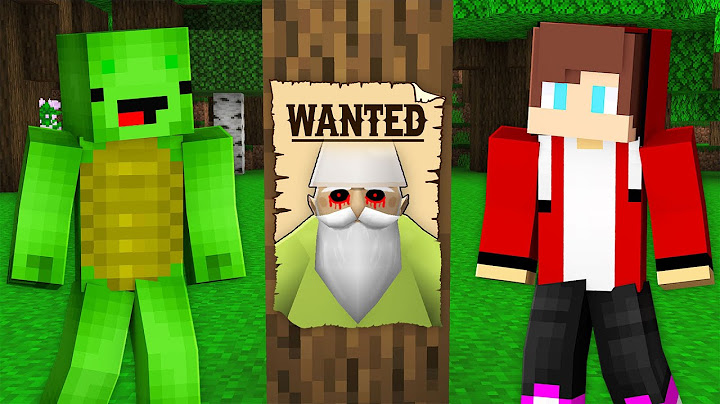 GREEN WIZARD GNOME is WANTED by JJ and Mikey at NIGHT in Minecraft Maizen!