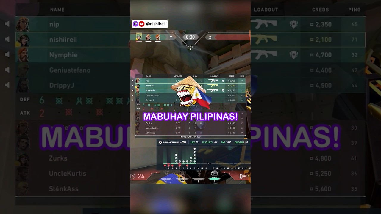 MABUHAY PILIPINAS!! 🇵🇭 emotes by: @https.miyadraws_ #shorts #valorant  #gaming #funnymoments