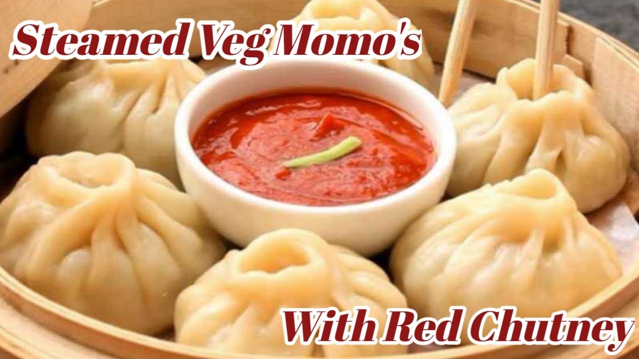 Steamed Veg Momos with Red Chutney Recipe in Tamil வெஜ் மோமோஸ்