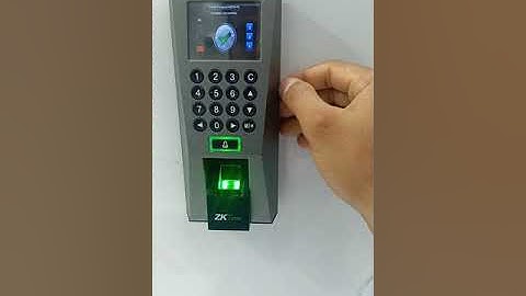 How to register super admin in zkteco F18 biometrics machine