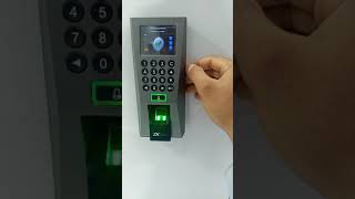 How to register super admin in zkteco F18 biometrics machine