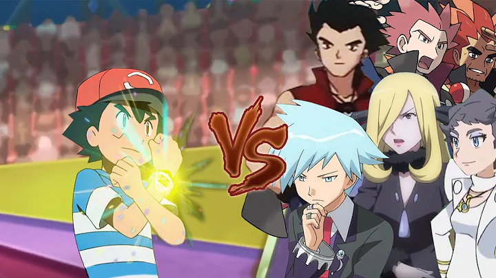 Pokemon Battle Champion Ash Vs All Champion ( Lanc...