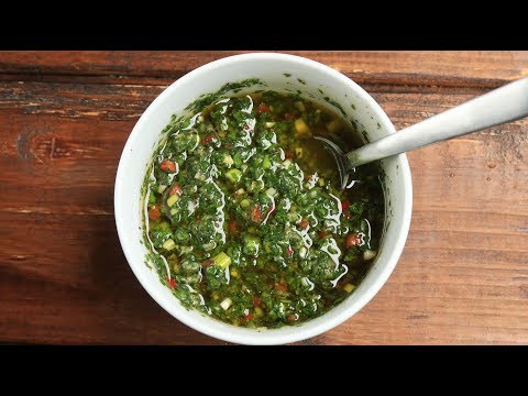 Vidéo: Cuisson De La Sauce Chimichurri