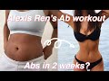Abs in 2 weeks? I tried Alexis Ren's Ab Workout! (Before & After Results)