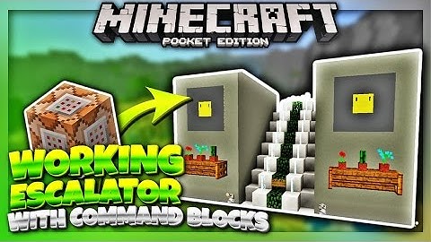 Working Escalator with Command Blocks in MCPE 1.1 - Command Blocks Creation (Minecraft PE 1.1)