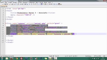 Aula 18 - Criando Formulário de Acesso e de Sexo Parte 3