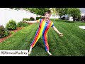 100 Layer Rainbow Duct Tape Outfit