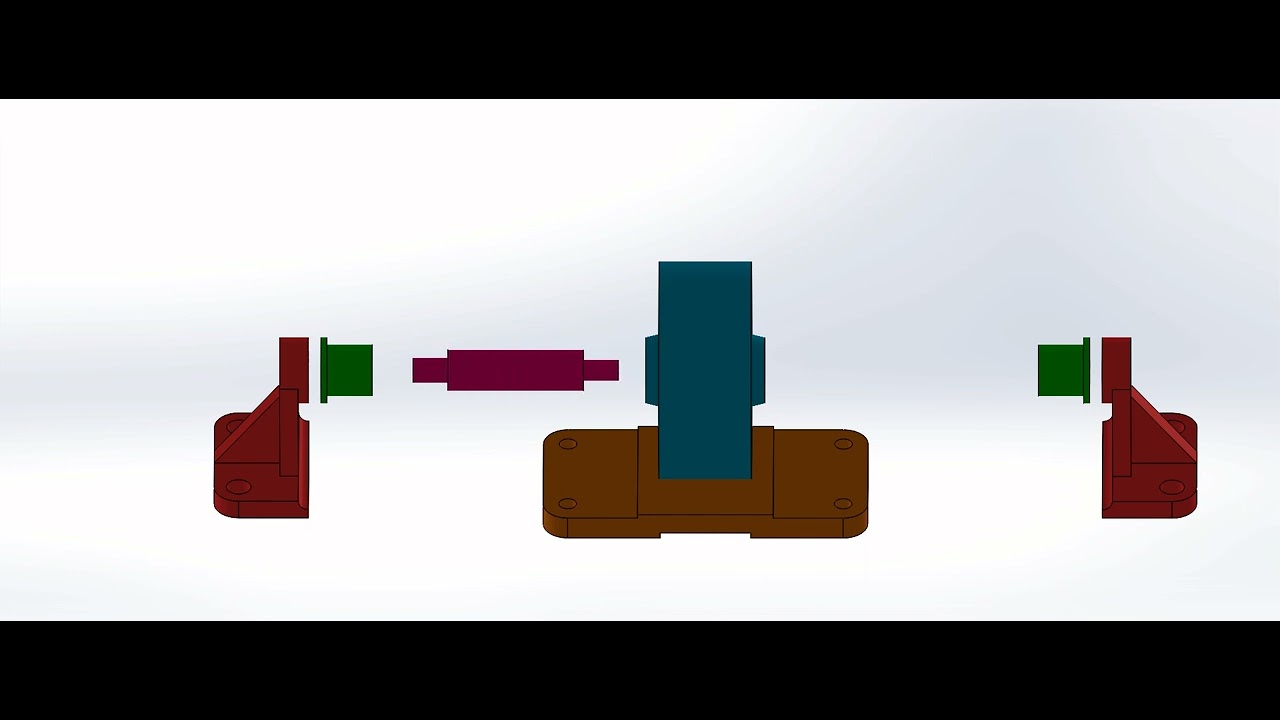 Exploded Collapse View Roller Bracket Assembly Homework 3 - YouTube