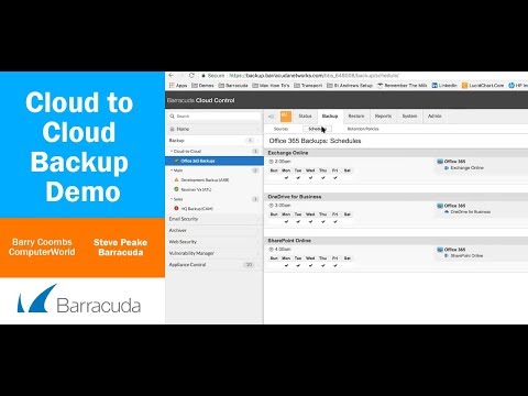 Cloud to cloud backup demo