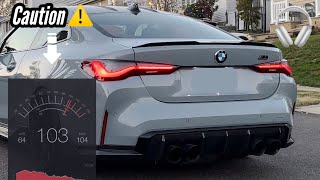 STRAIGHT PIPED BMW G82 M4 TOO LOUD FOR THE STREETS!