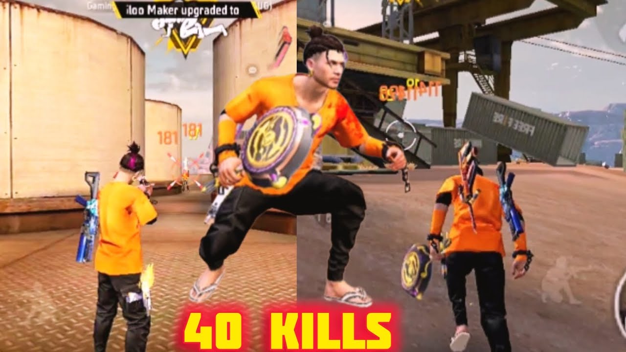 40 kills solo vs squad new br rank free fire gameplay video - YouTube