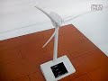 solar powered wind turbine desk model