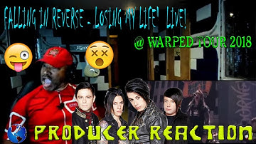 Falling In Reverse   "Losing My Life" LIVE! @ Warped Tour 2018 - Producer Reaction