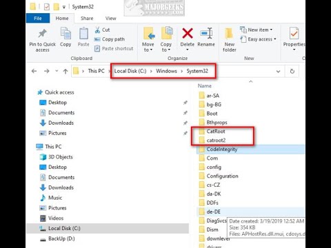  Update Catroot and Catroot2 Folders Explained in Windows 10