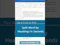 Split a Word Document by Heading 1 — Instantly Create Separate Files!
