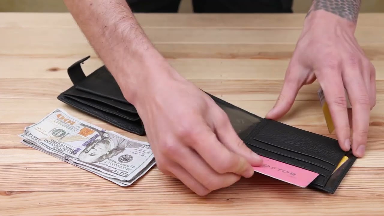 Обзор мужского кожаного кошелька ST Leather 18836