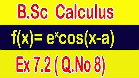 Understanding how to find relative extrema | Calculus Ex. 7.2 ( Q.No 8) |