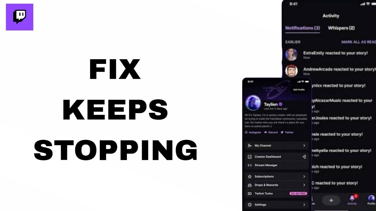 How To Fix And Solve Keeps Stopping On Twitch App | Step By Step - YouTube