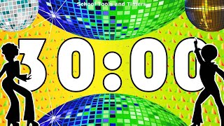 30 Minute Disco Ball Dance 🕺 Countdown Timer! 🕺✨ 🎶