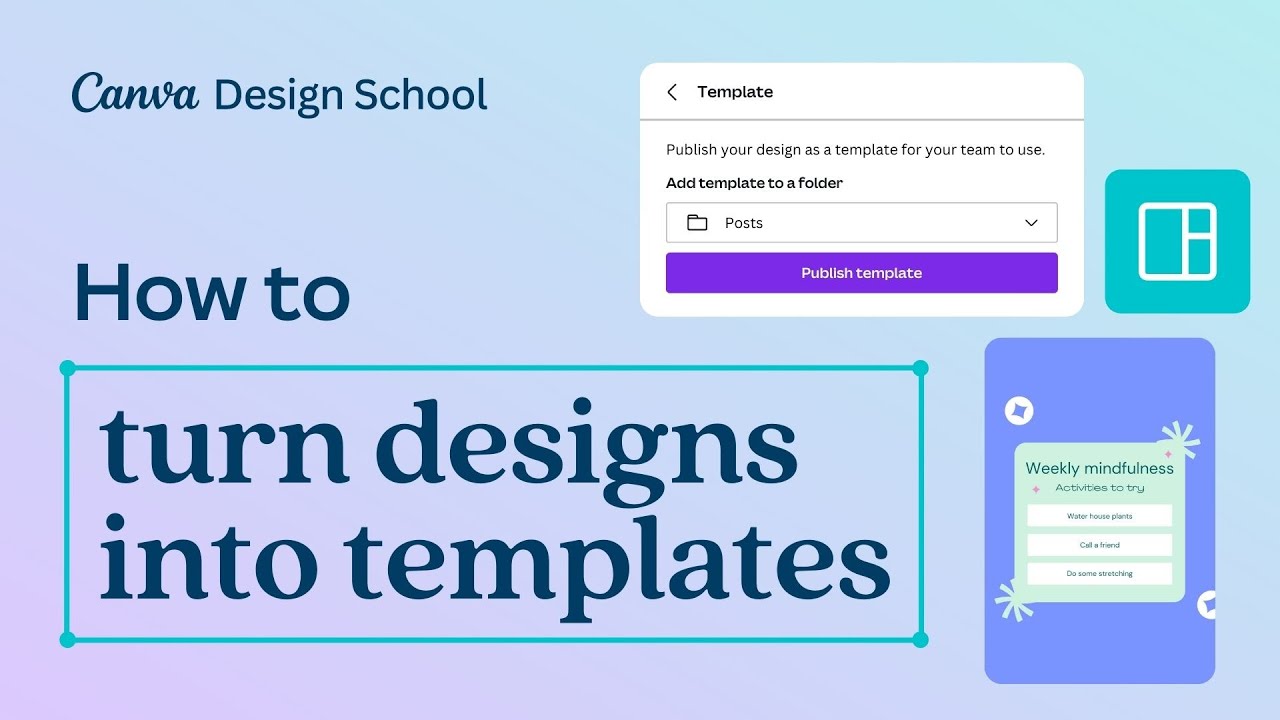 How do I Create a project template in Canva?