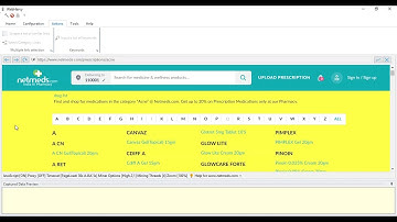 How to perform category scraping in netmeds website using Webharvy