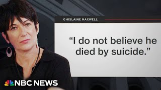 DOJ releases transcripts and audio from two days of interviews with Ghislaine Maxwell Profile