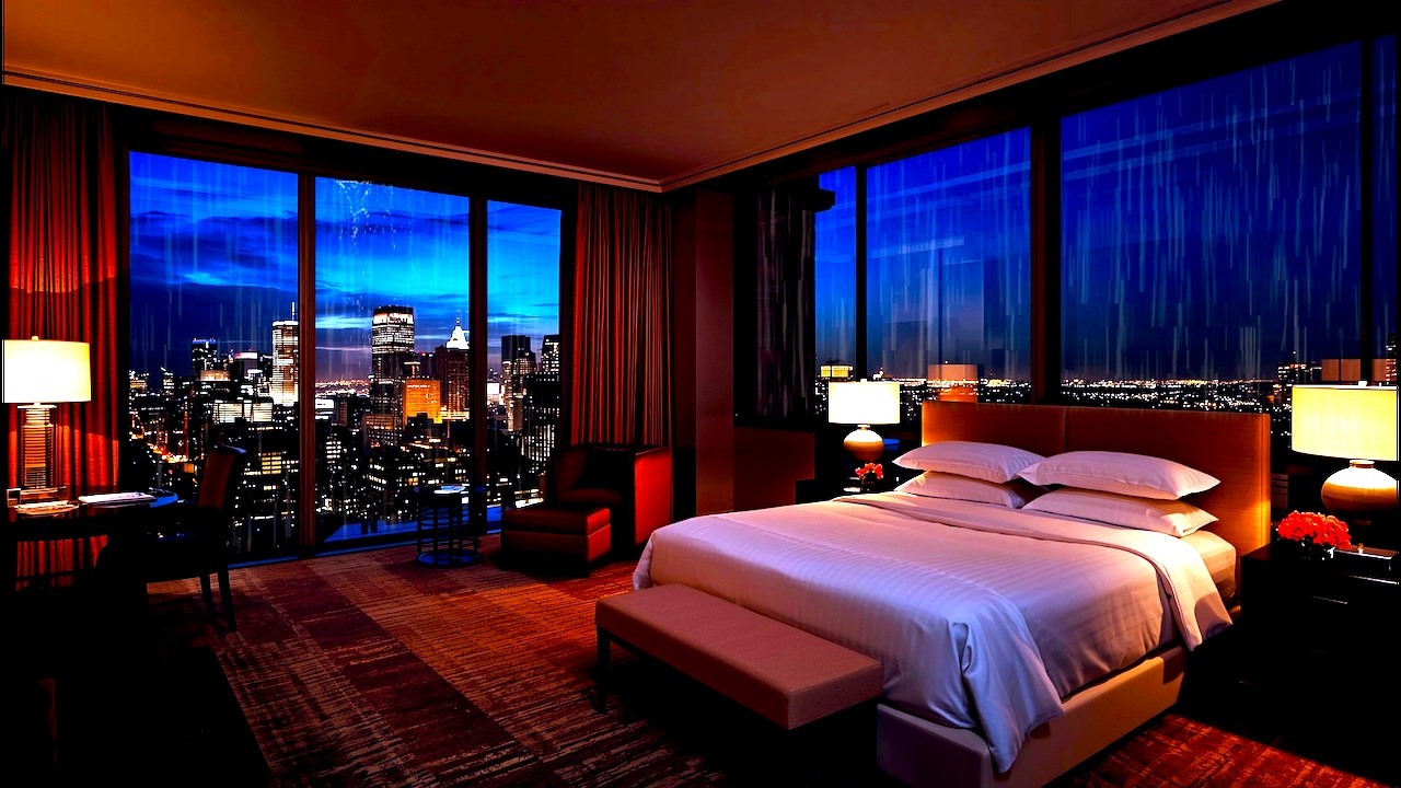 Deep Rest in a Seamless Glass Wall Bedroom