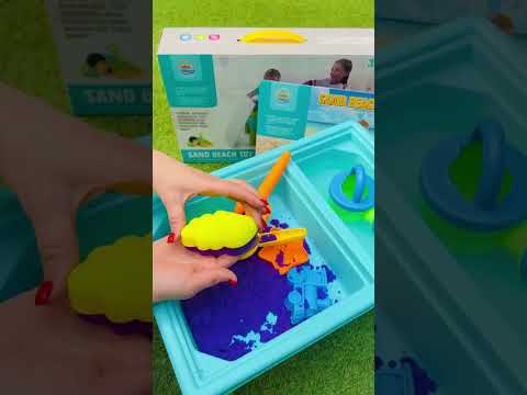 Дитячий стіл для піску, дитячий розвиваючий ігровий стіл, стіл-пісочниця для ігор з піском та водою, інтерактивний стіл для дитини, видео 1