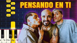 Roze Oficial, Abel Pintos - Esperando por Ti   -  Piano  Fácil / EASY