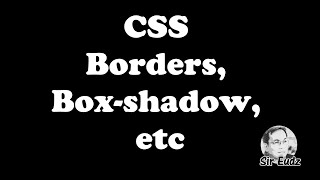 CSS BORDERS, BOX-SHADOW, BODER-RADIUS, TEXT SHADOWS - by Sir Eudz (TAGLISH)