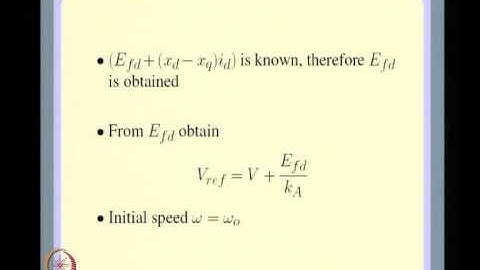 Mod-01 Lec-30 Excitation System Modeling. Automatic Voltage Regulator. Linearized Analysis