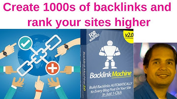 Create 1000s of backlinks and rank your sites higher with the New WP Backlink Machine software