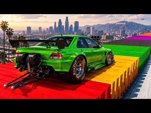 IT HAPPENS TOO.. HOW FAR CAN A CAR GO OVER POTHOLES IN GTA 5! RUSSIAN ROADS IN GTA 5