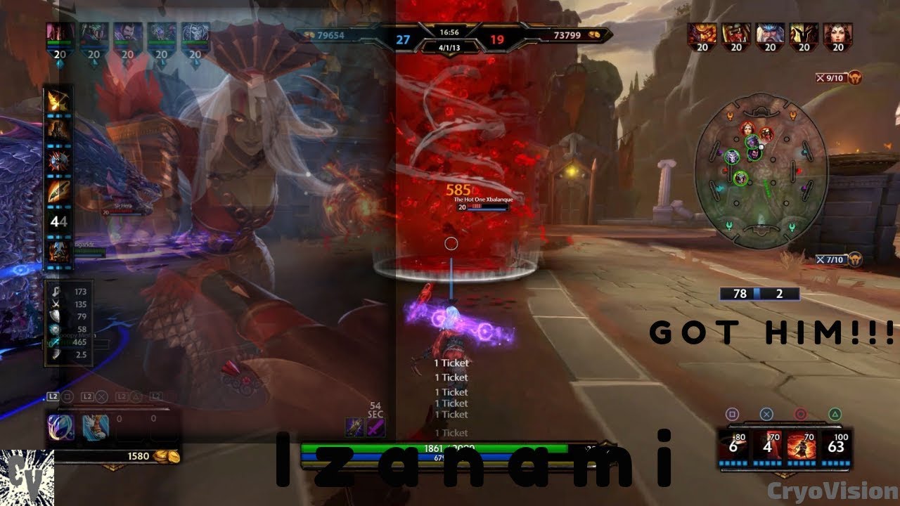 SMITE PS4 Izanami Gameplay