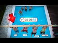 ÚLTIMO A CAIR NA PISCINA EXTREMO!! ( TIKTOKERS VS YOUTUBERS ) [ REZENDE EVIL ]